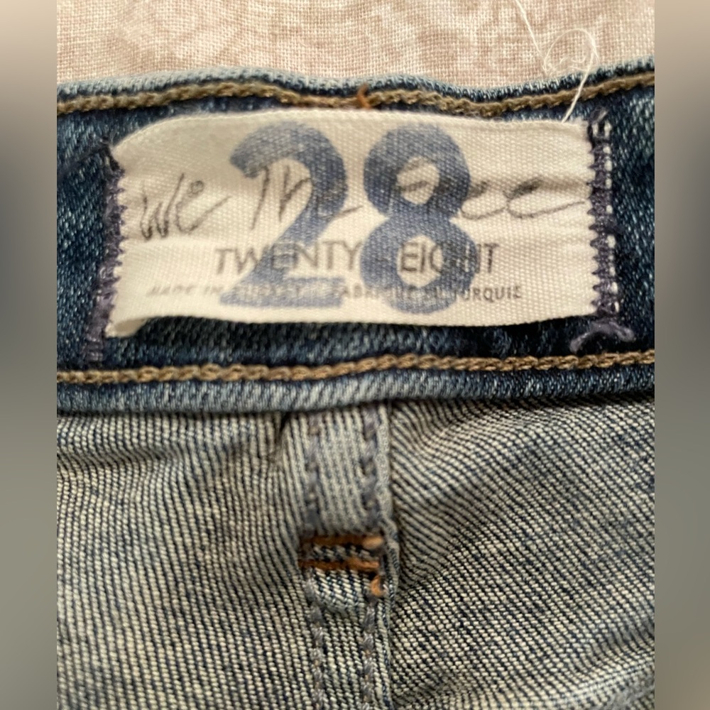 Free People High Rise Button Fly Skinny Jeans Size 28 - Picture 3 of 4